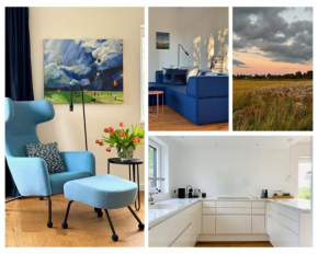 Nordsee im Blick - Kamin & Privat-Garten - Design-Haus Heverstrom